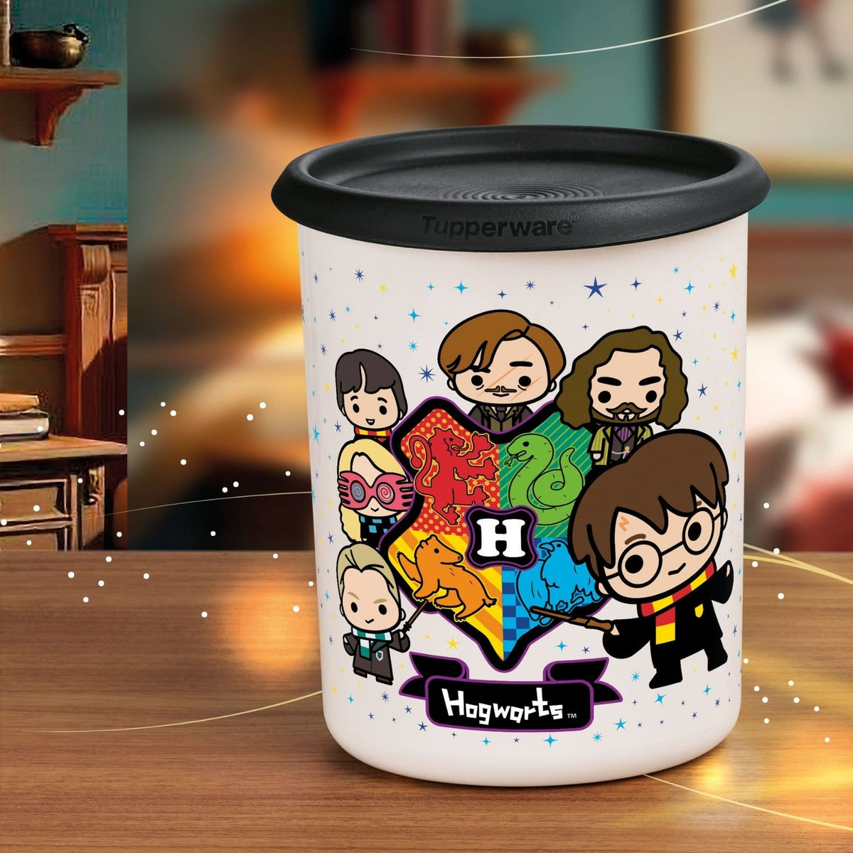 Pote Tupperware Instantânea Mágica Harry Potter 1,3L Colorido