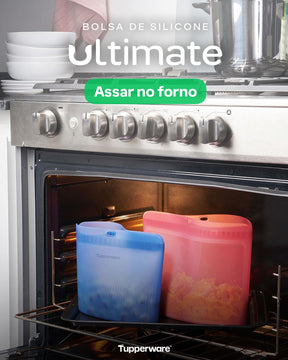 Saco de Silicone Multiuso G Ultimate Tupperware Azul 1,7L