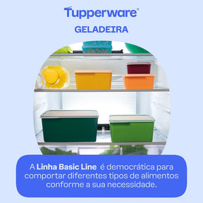 Pote Hermético Tupperware Basic Line Laranja Natural 160ml