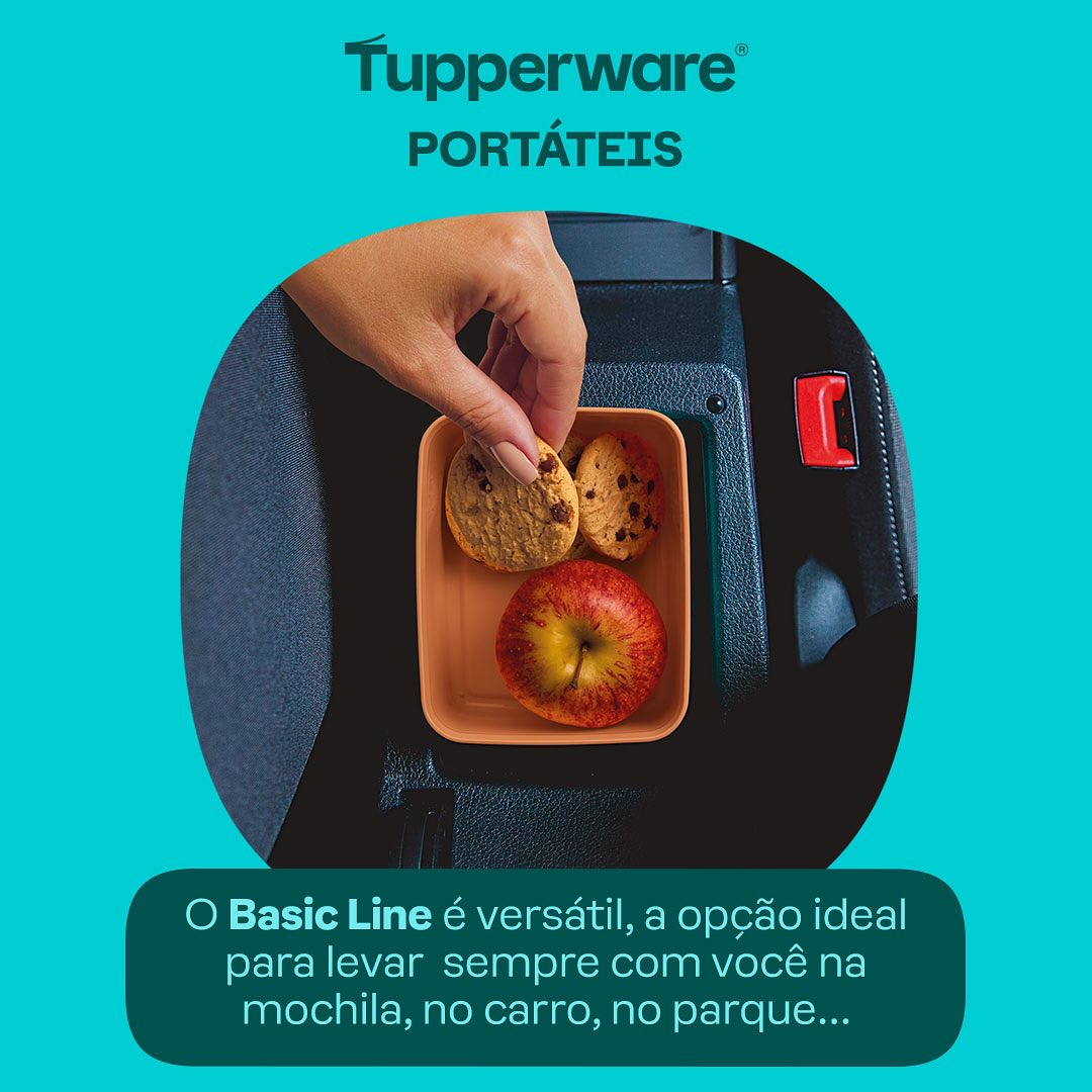 Pote Hermético Basic Line Tupperware 160ml Bordô