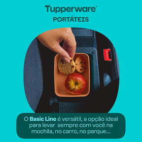 Pote Hermético Basic Line Tupperware 160ml Bordô