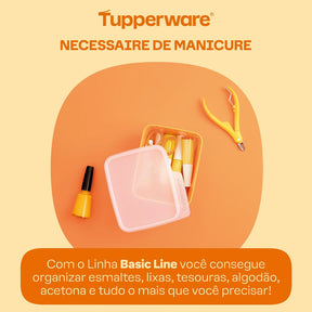 Pote Hermético Tupperware Basic Line Laranja Natural 160ml
