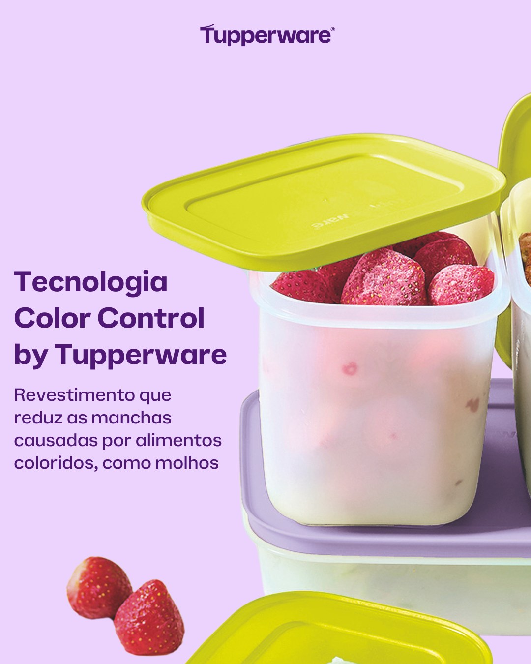 Pote Hermético para Congelamento Tupperware Freezer Line Verde Margarita 1,1L