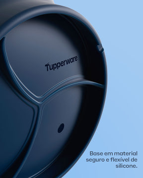 Pipoqueira de Silicone para Micro-Ondas Dobrável Wow Pop Tupperware Azul