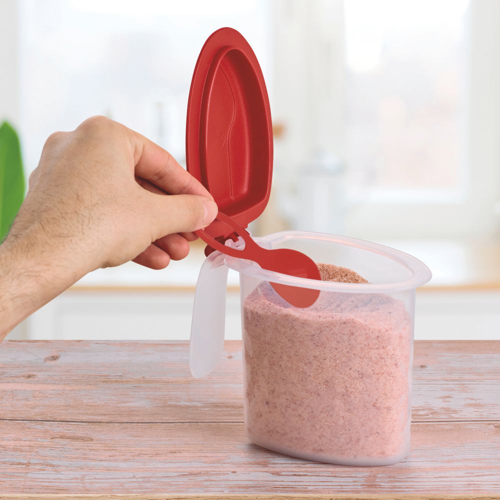 Porta Alimentos Temperos Bumbu Tupperware 500ml Cereja