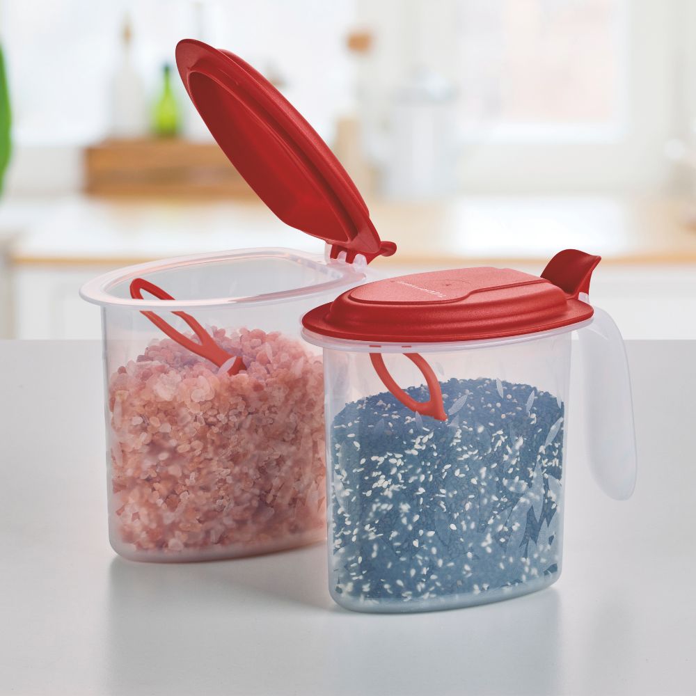 Porta Alimentos Temperos Bumbu Tupperware 500ml Cereja