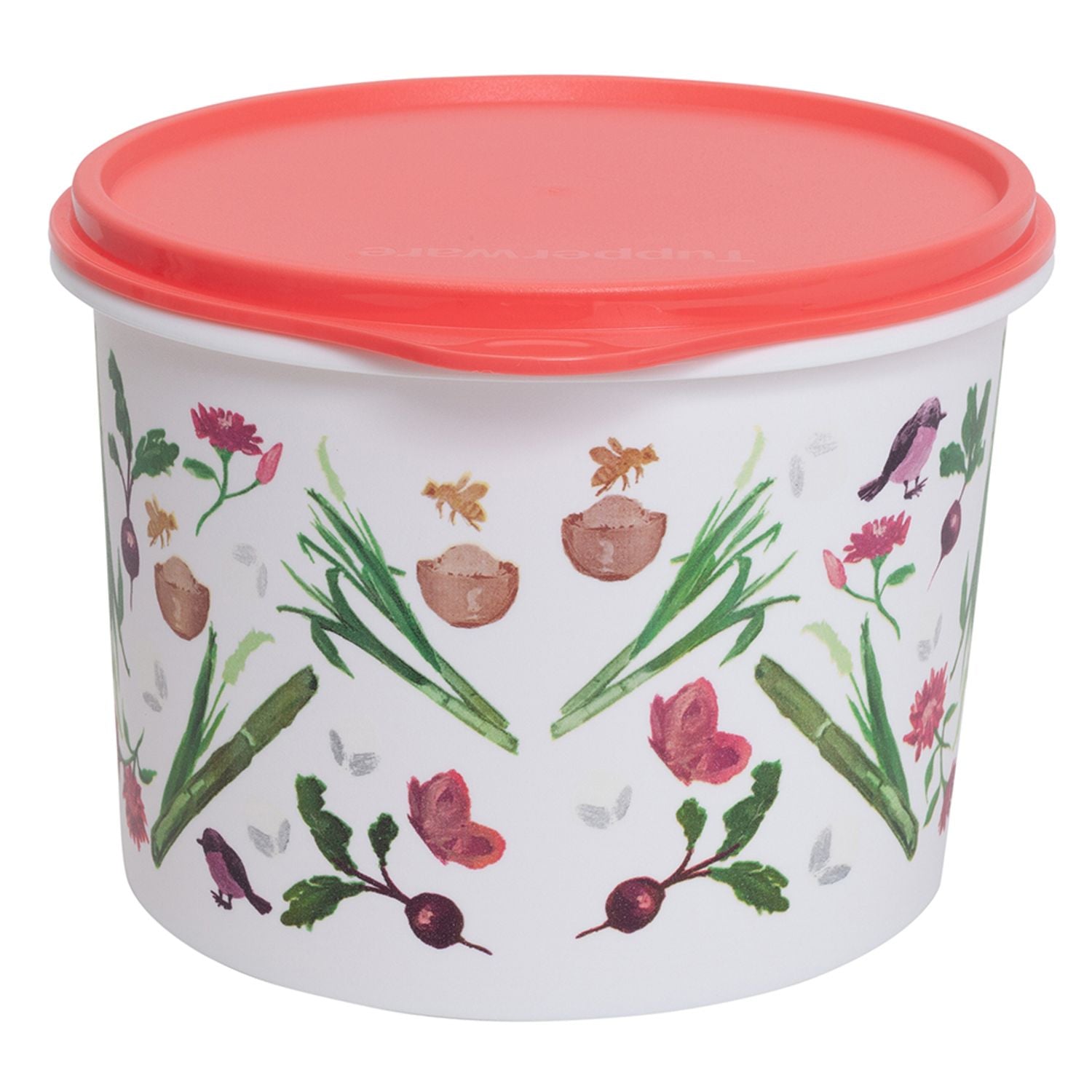Pote para alimentos Tupper Caixa Açucar Tupperware 1,4Kg Floral
