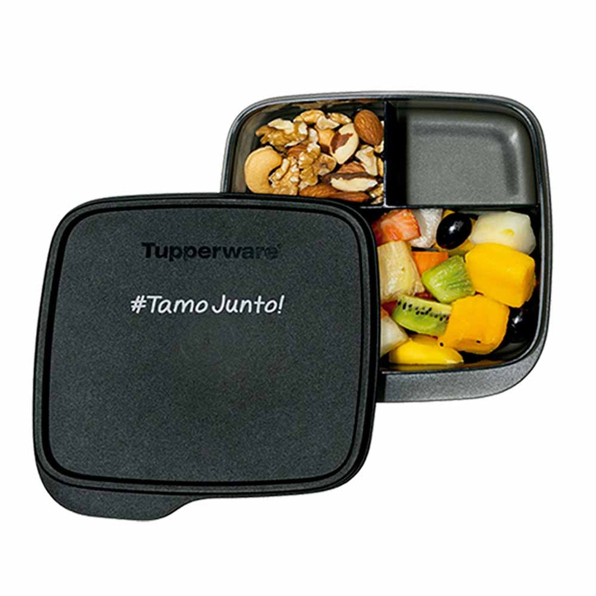 Pote Hermético para Marmita Basic Line com Divisórias 550ml Tamo Junto