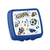 Porta Sanduiche Infantil Tupperware Futebol Azul