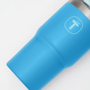 Copo Térmico Big T Com Canudo Tupperware Azul Claro 630ml