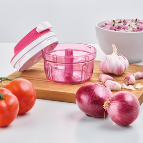Triturador e Processador de Alimentos Turbo Chef Supersonic Tupperware 300ml Rosa