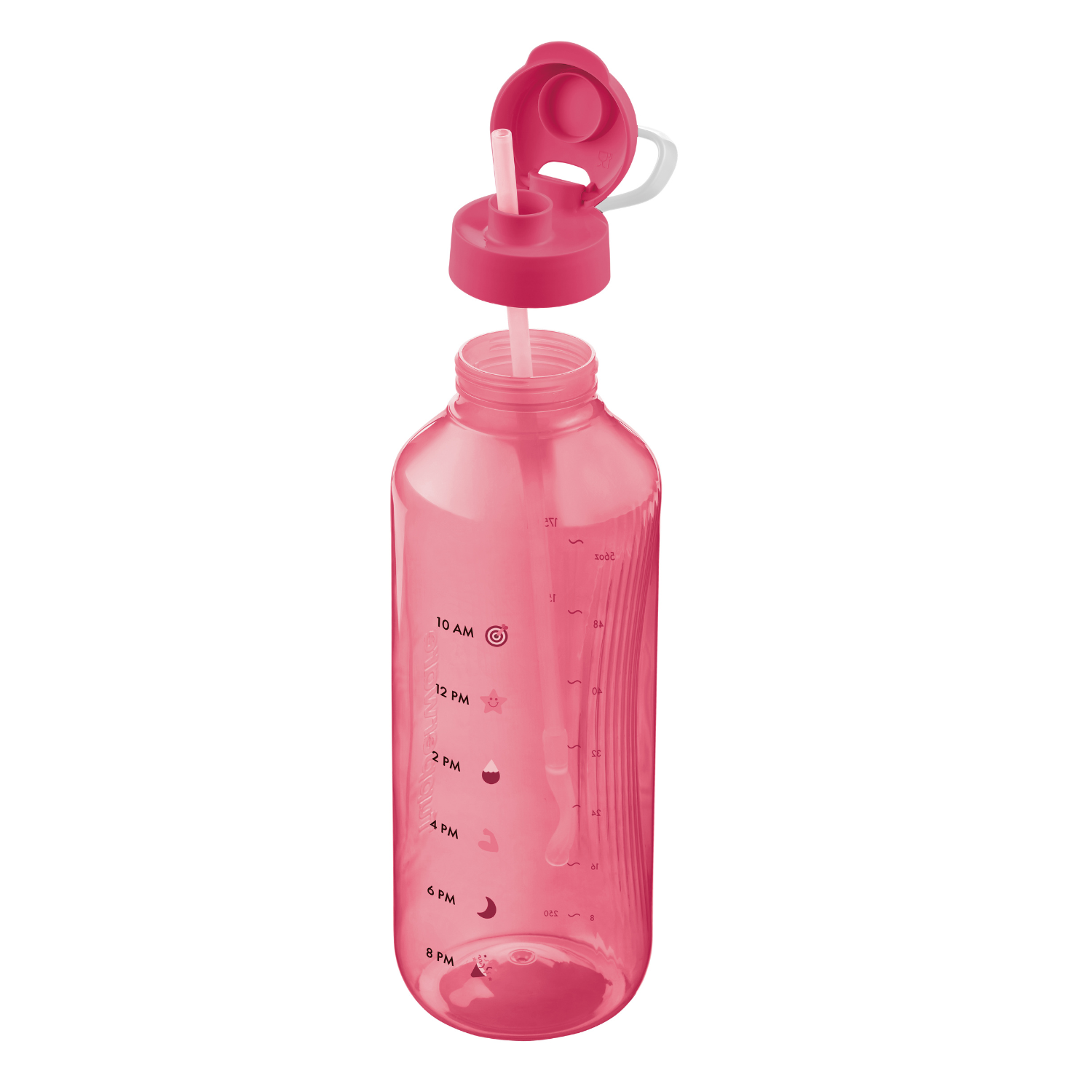 Garrafa de Água Tupperware Aquavibe com Canudo Flexível 2L Rosa