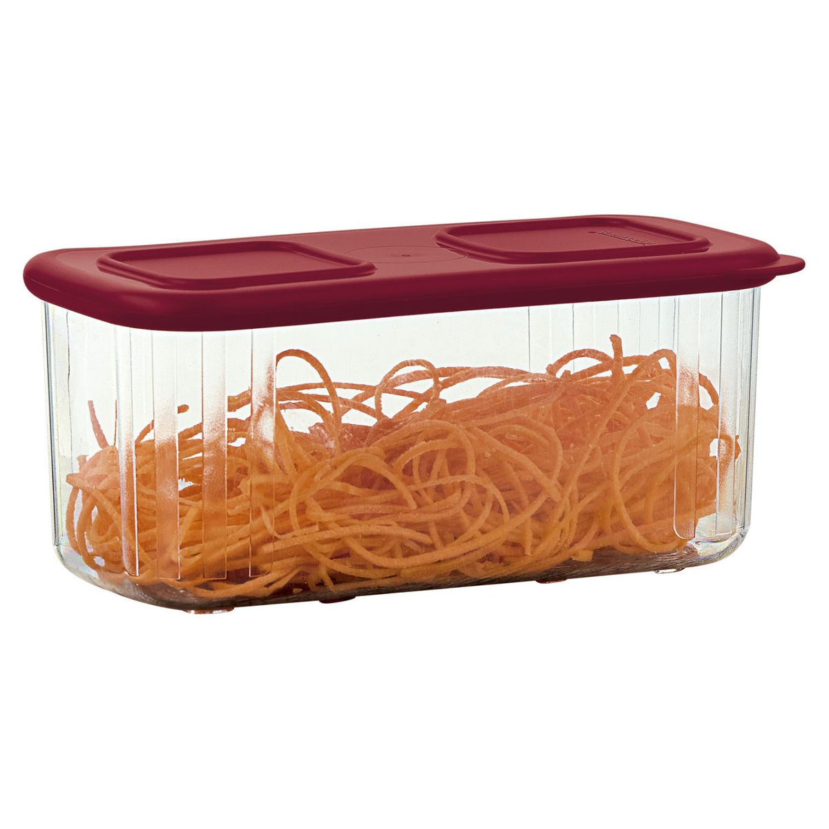 Pote Clear Mate Retangular Médio Tupperware 460Ml Vermelho