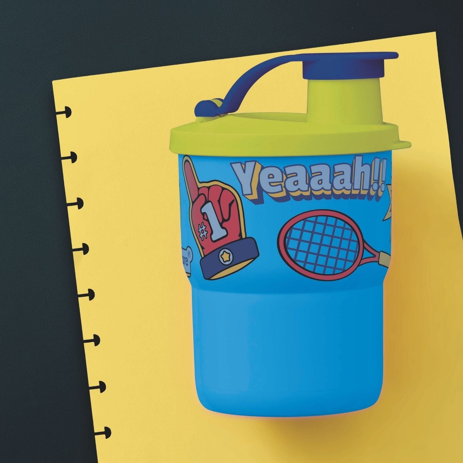 Copo Infantil com Bico Tupperware Hora Do Jogo Azul 225ml