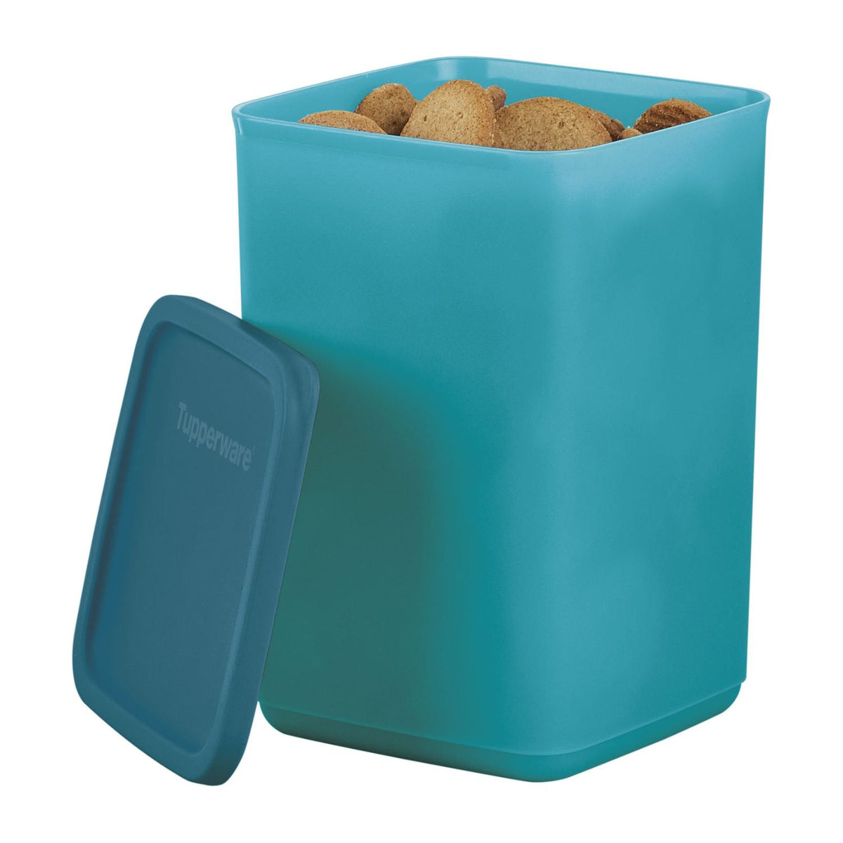 Pote para alimentos Refri Line Quadrado Tupperware 2,2L Peacock