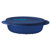 Pote para Micro-Ondas Mini Tupperware Cristalwave Azul Mar Profundo 390ml