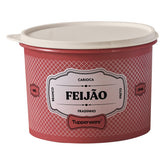 Pote de Feijão Tupperware Essences Vermelho 2kg