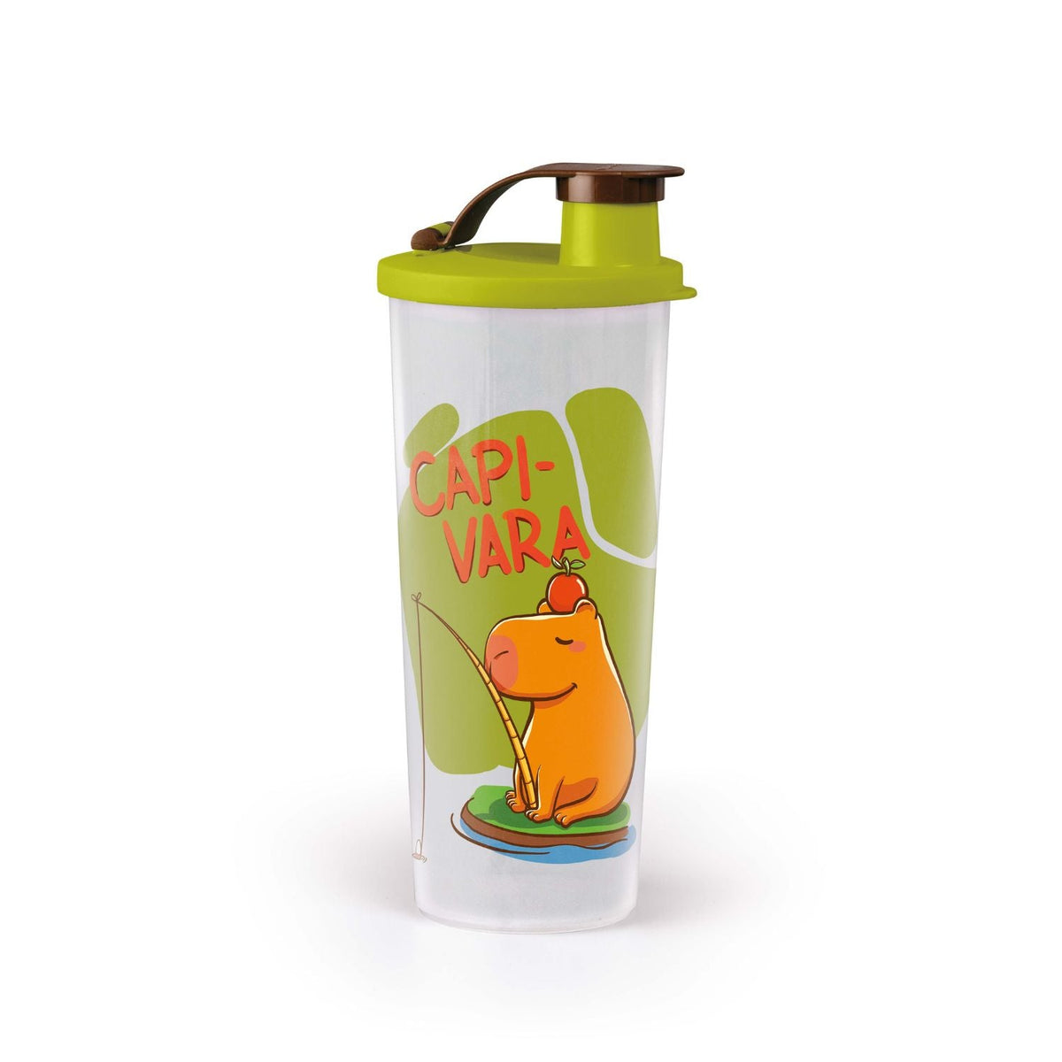 Copo Infantil com Bico e Tampa Tupperware Capivaras 470ml