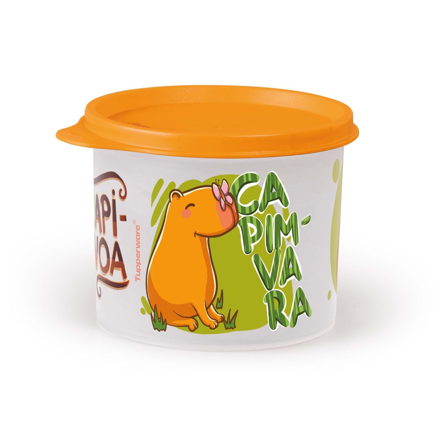 Pote Hermético Infantil Tupperware Redondinha Capivara 500ml