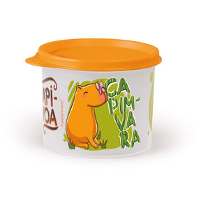 Pote Hermético Infantil Tupperware Redondinha Capivara 500ml