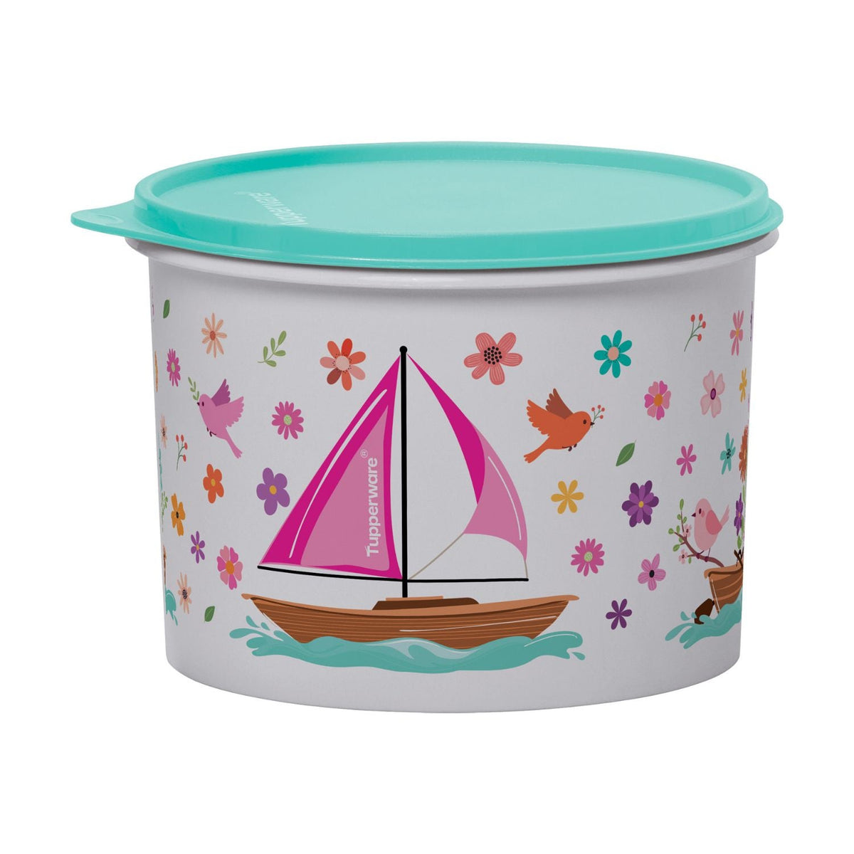 Tupper Caixa Tupperware Mar De Flores 2,4L Branco