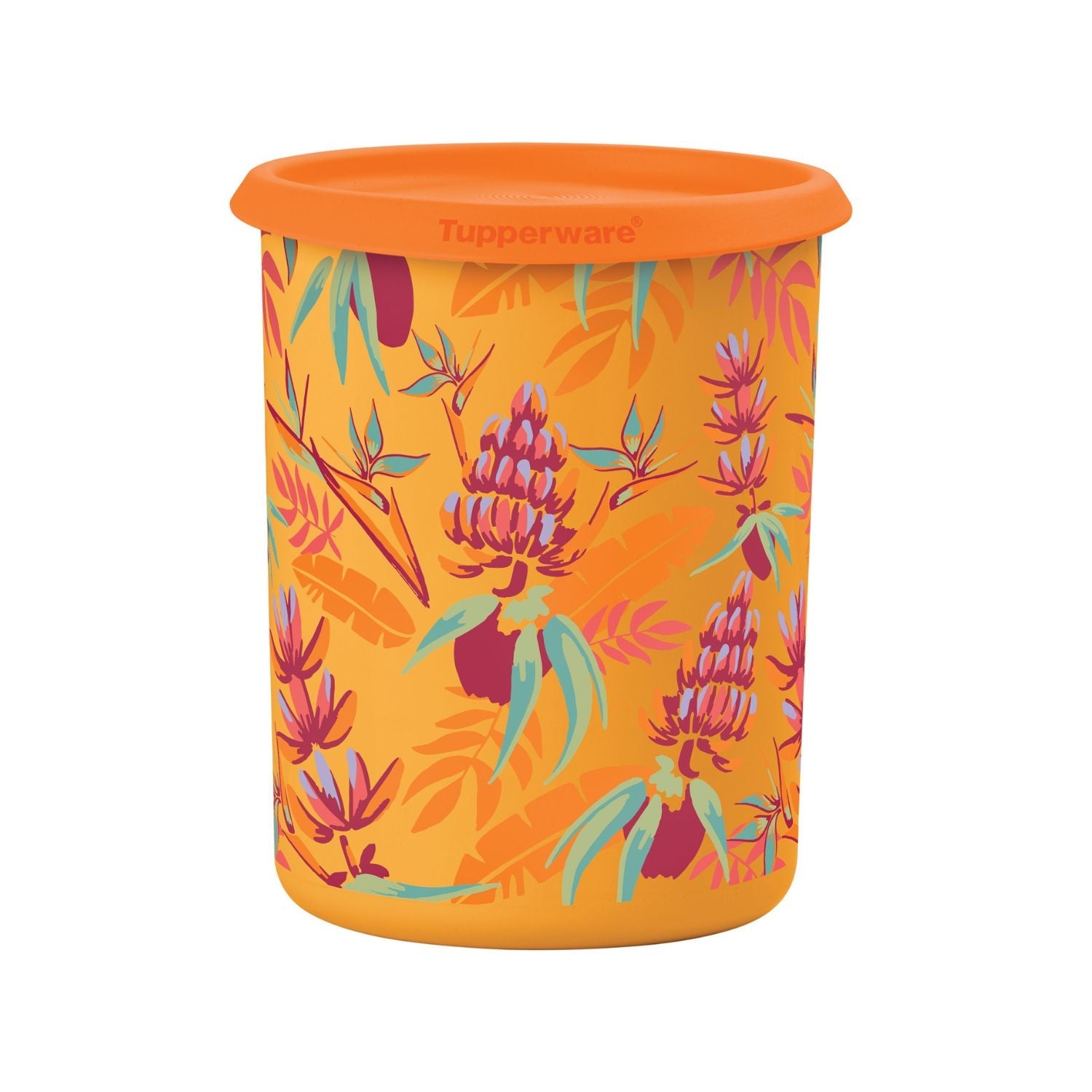 Pote Tupperware Instantânea Mágica Tropicália Laranja 1,3L