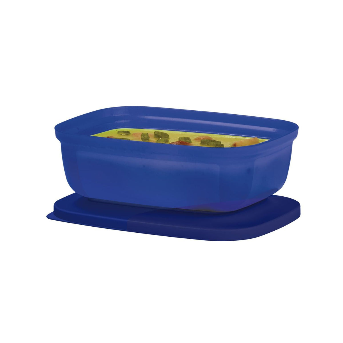 Pote Hermético Refri Safe Retangular Azul Tupperware Marinho 500ml Azul