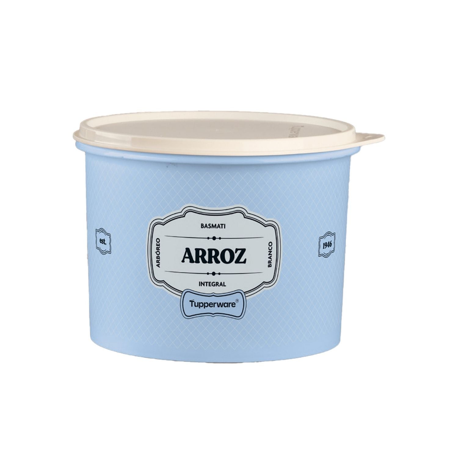 Pote de Arroz Tupperware Tupper Caixa Essences 2Kg Azul