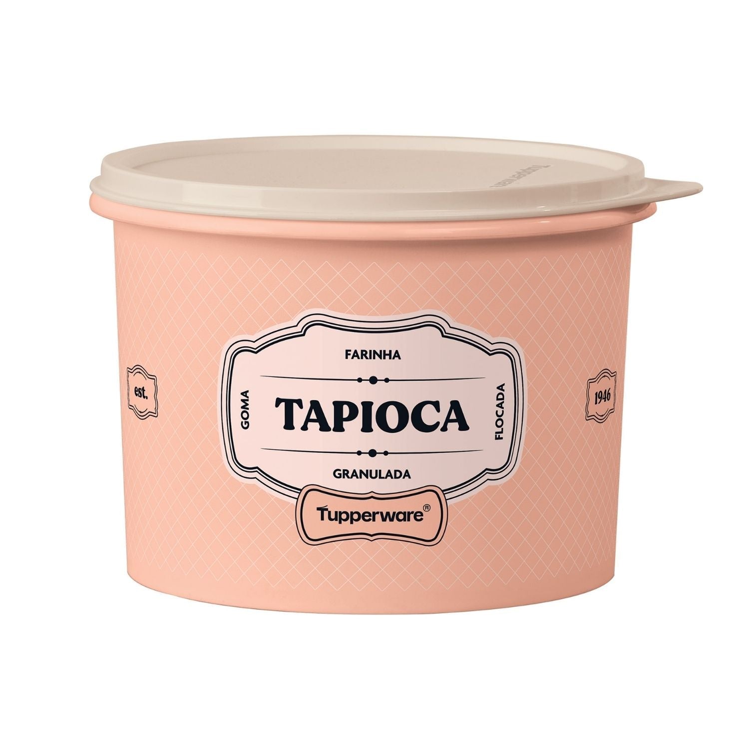 Pote Tupper Caixa Tupperware Tapioca Essences 1,6Kg Rosa