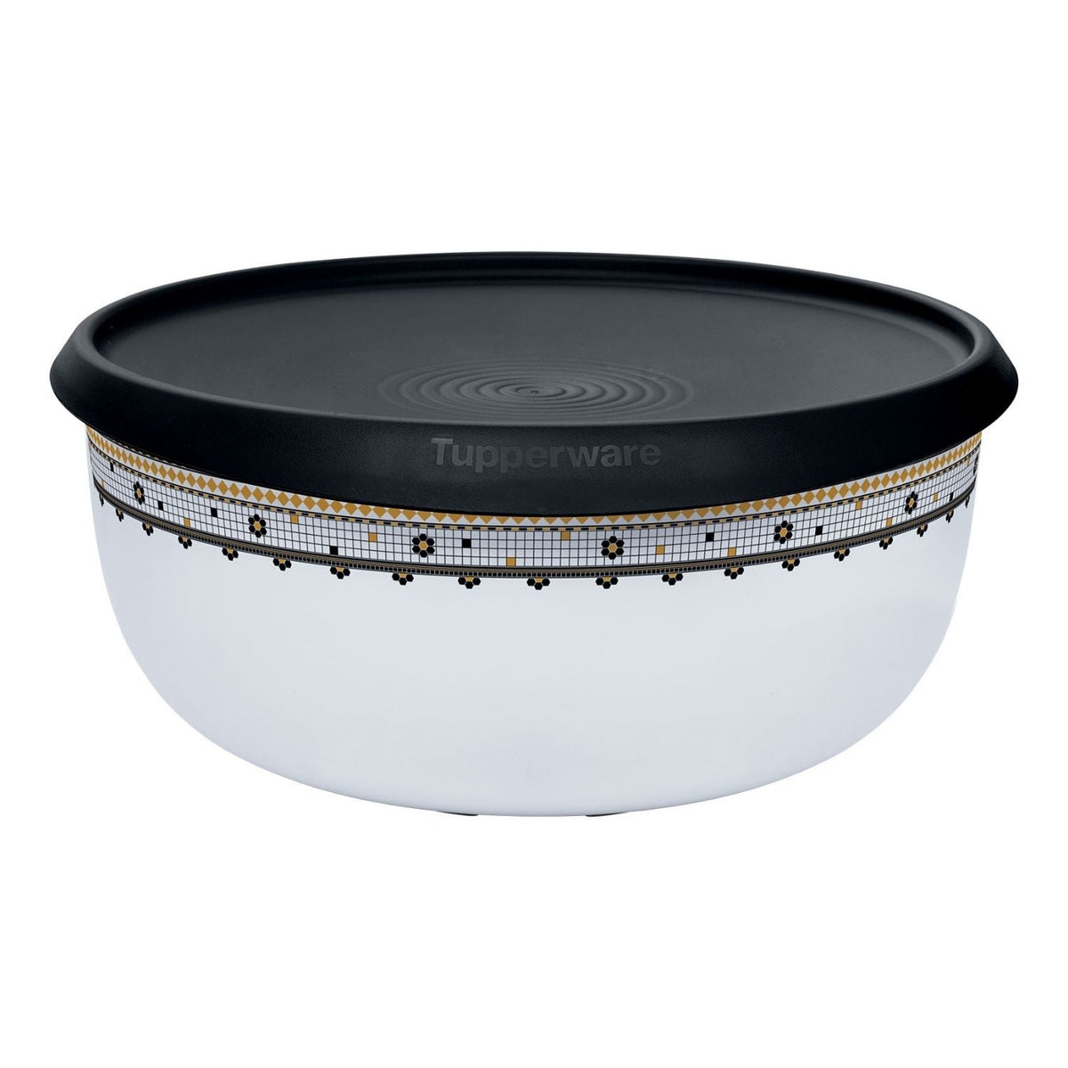 Tigela Toque Mágico Tupperware Ladrilhos 4,3L Branco