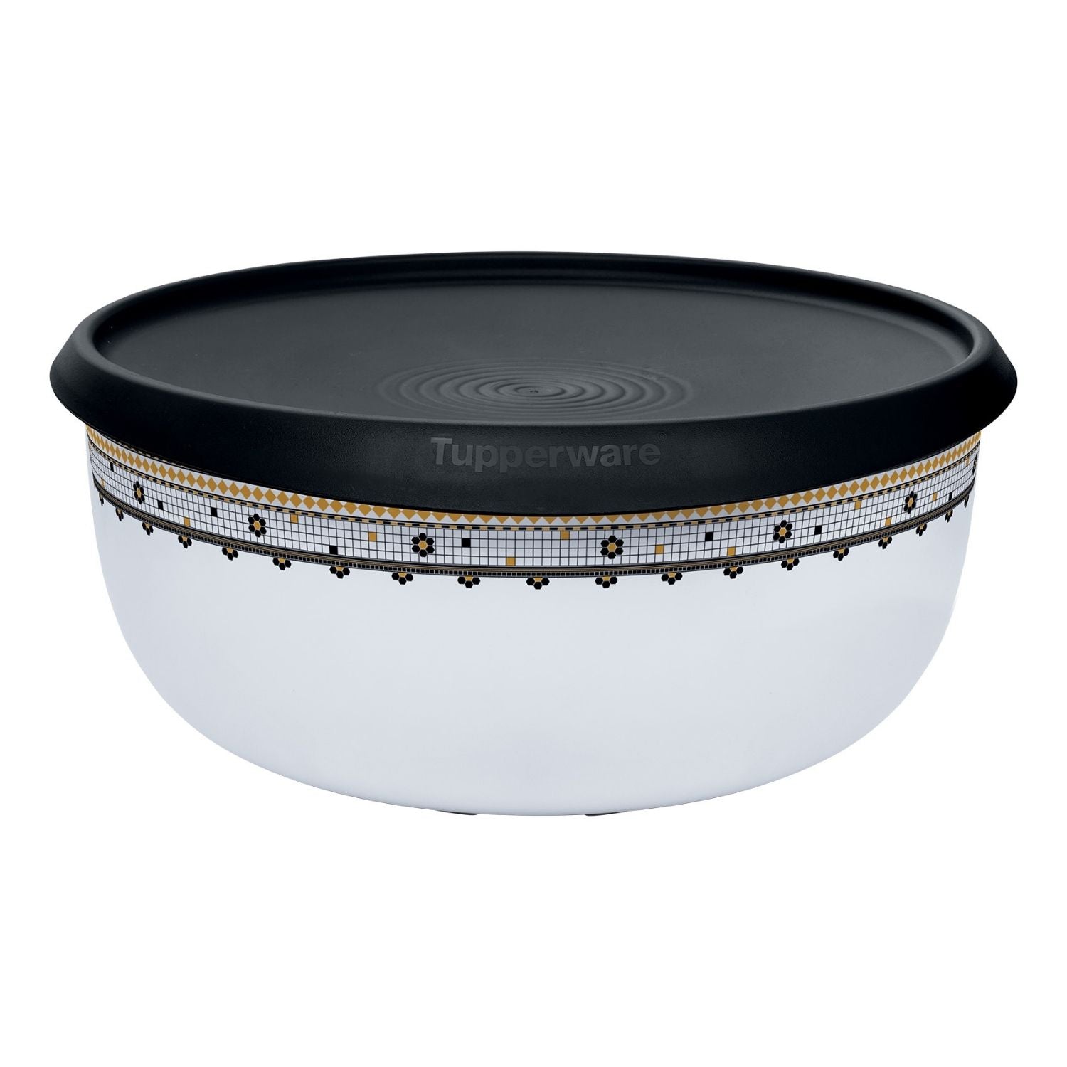 Tigela Toque Mágico Tupperware Ladrilhos 4,3L Branco