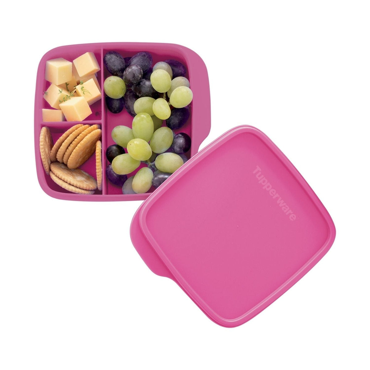 Pote Hermético Basic Line Com Divisórias Tupperware 550ml Beijo