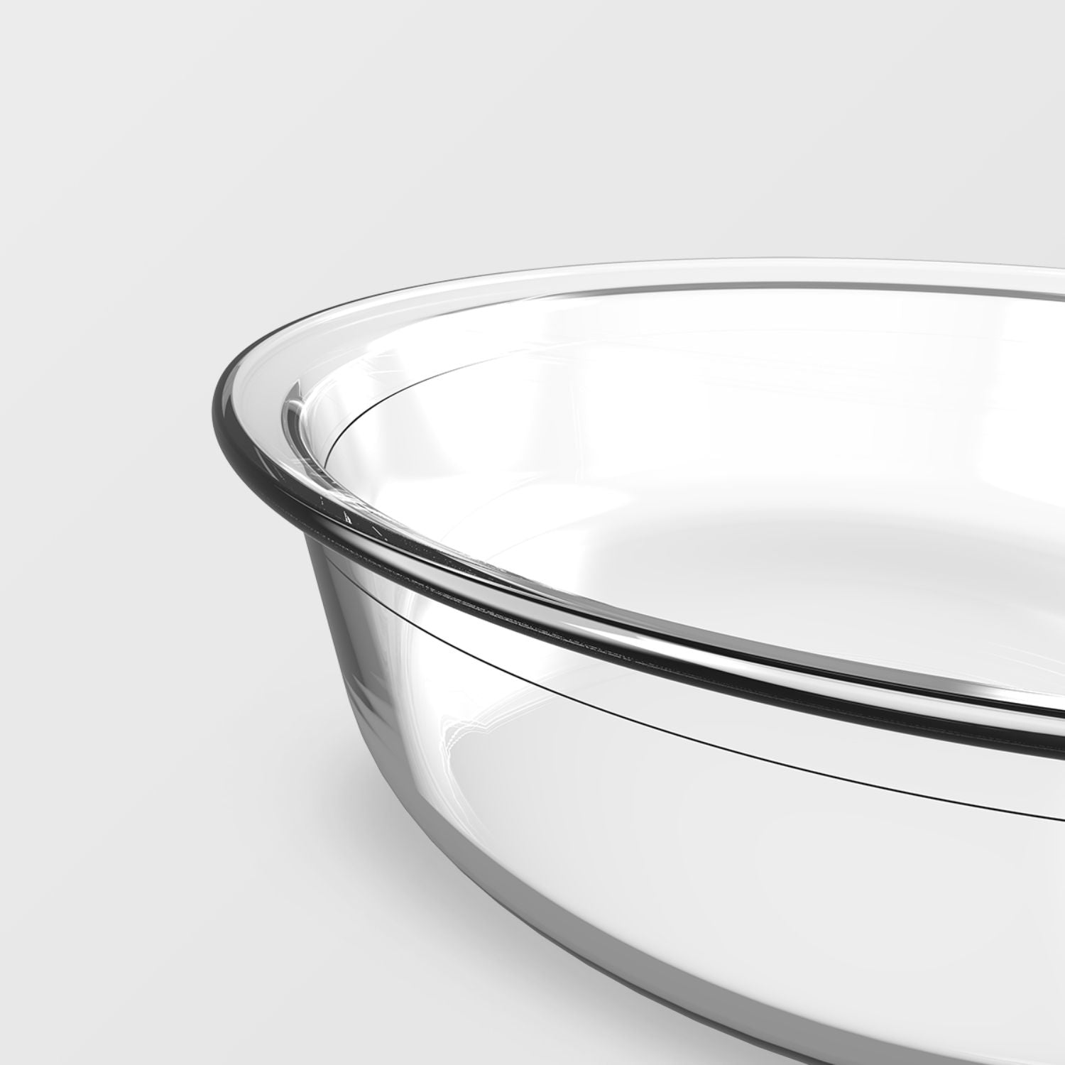 Travessa de Vidro com Tampa Tupperware Vitrea Redonda 1,7L