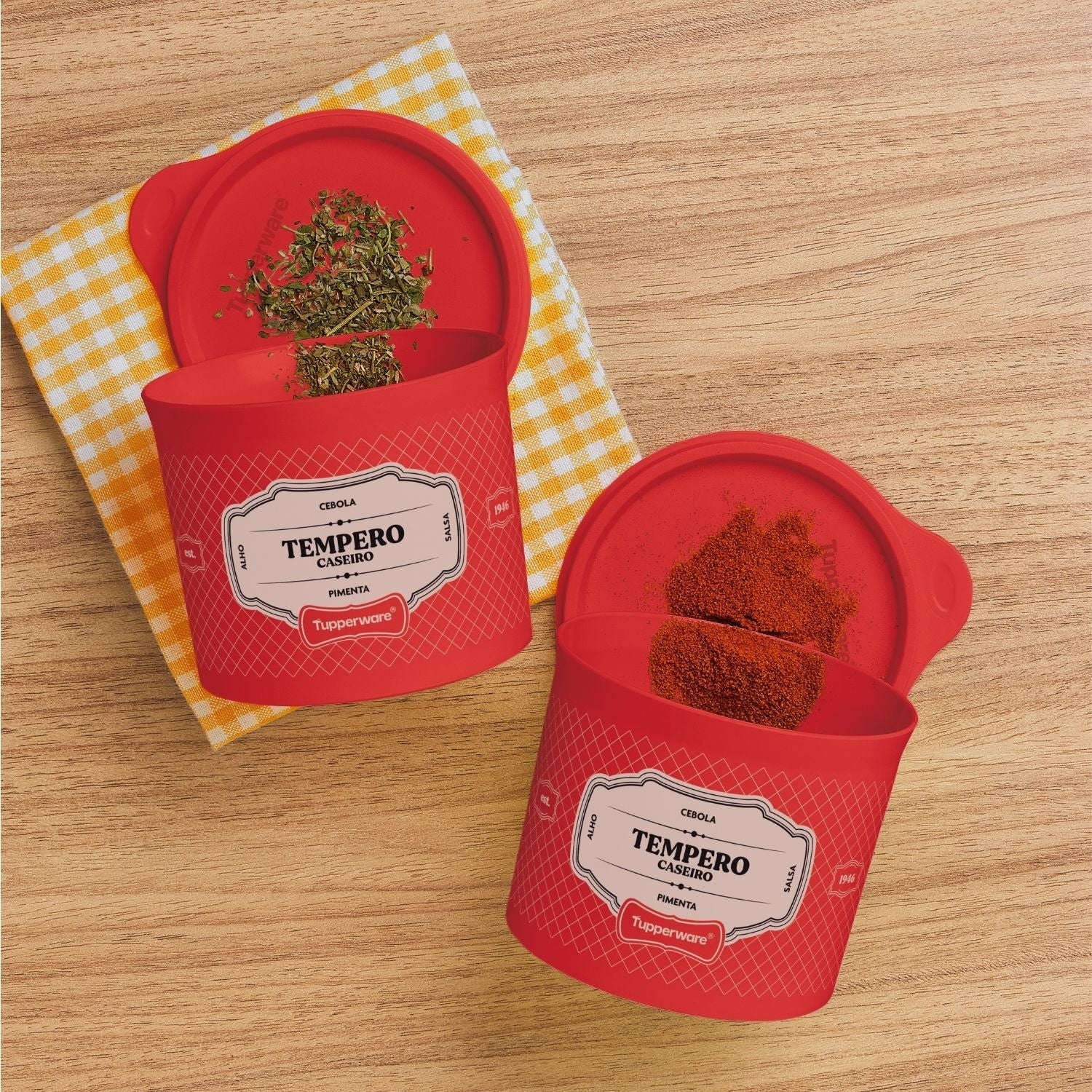 Tupper Redondinha Tempero Caseiro Essences 500ml